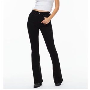 Revice denim Venus Flares, Jet Black